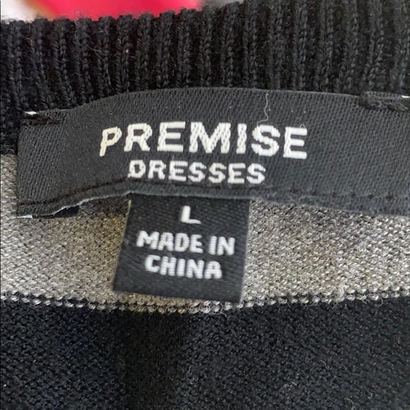 STRIPPED BODYCON SWEATER DRESS - Picture 4 of 4